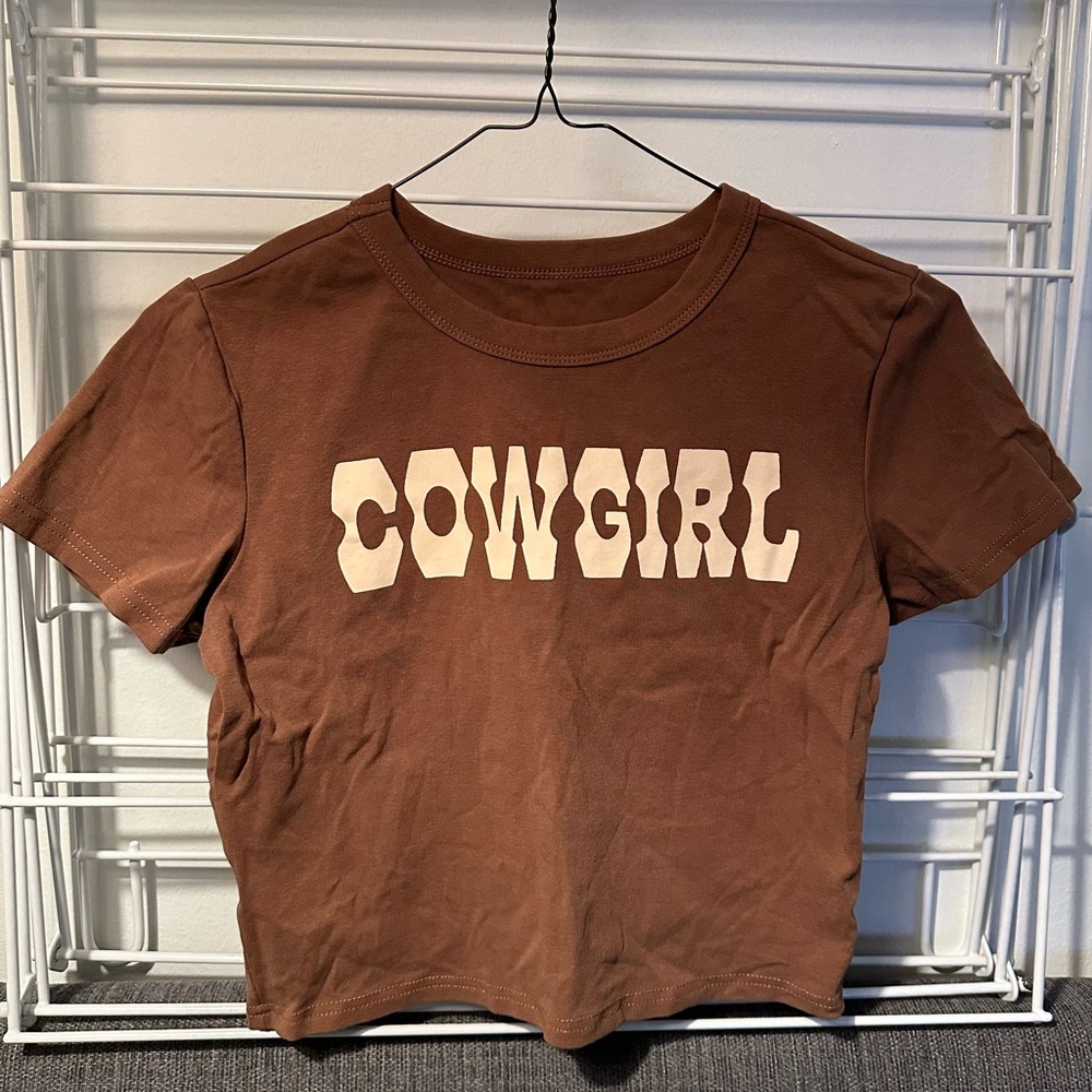 Cowgirl crop top t-shirt